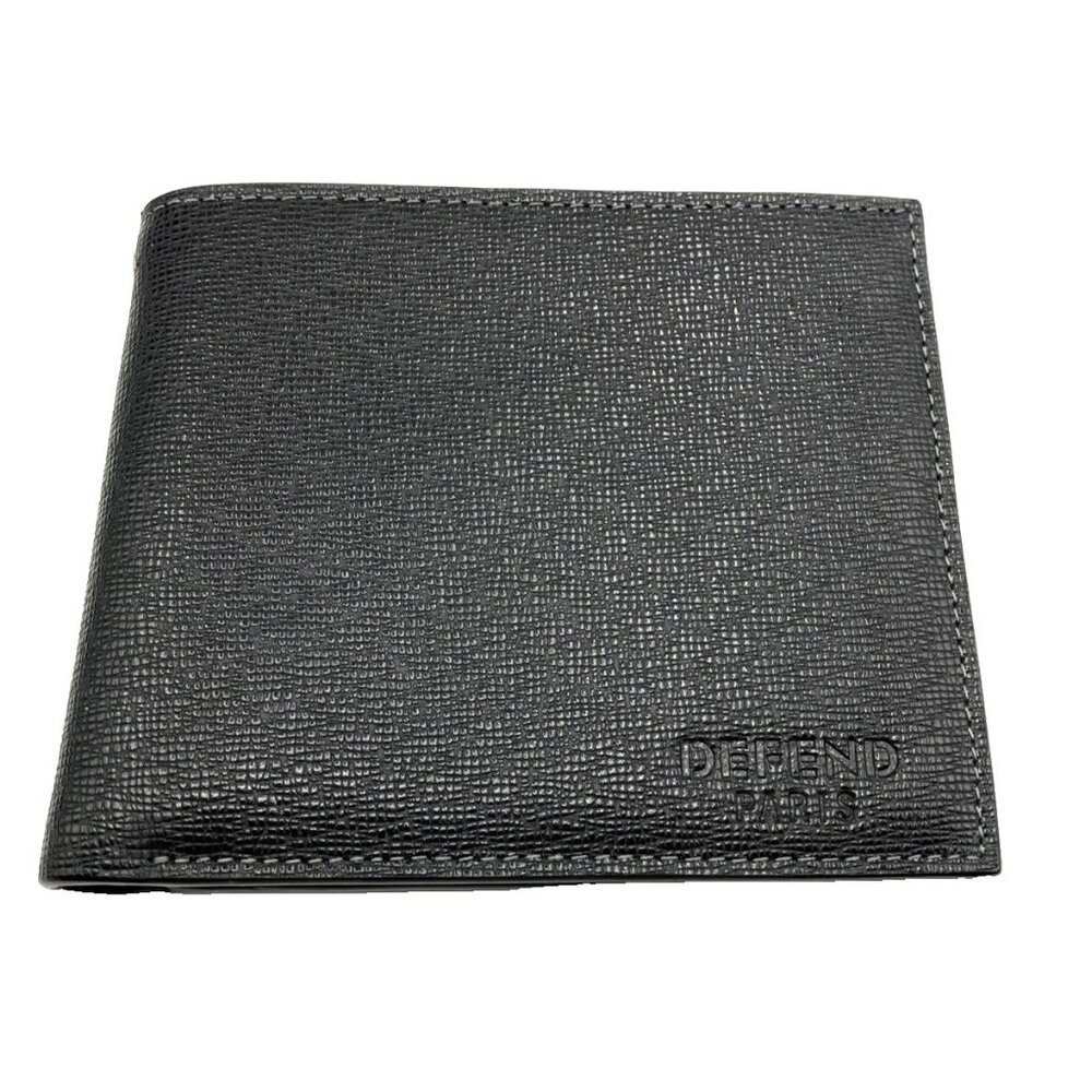 NWOT Defend Paris Black Bifold Wallet With Eyelet For Chain